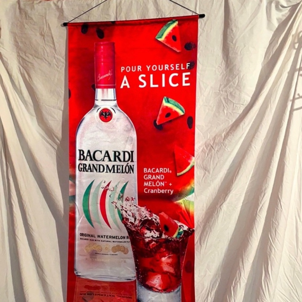 Bacardi Grandmelo’n  Advertisement sign🍉🍹